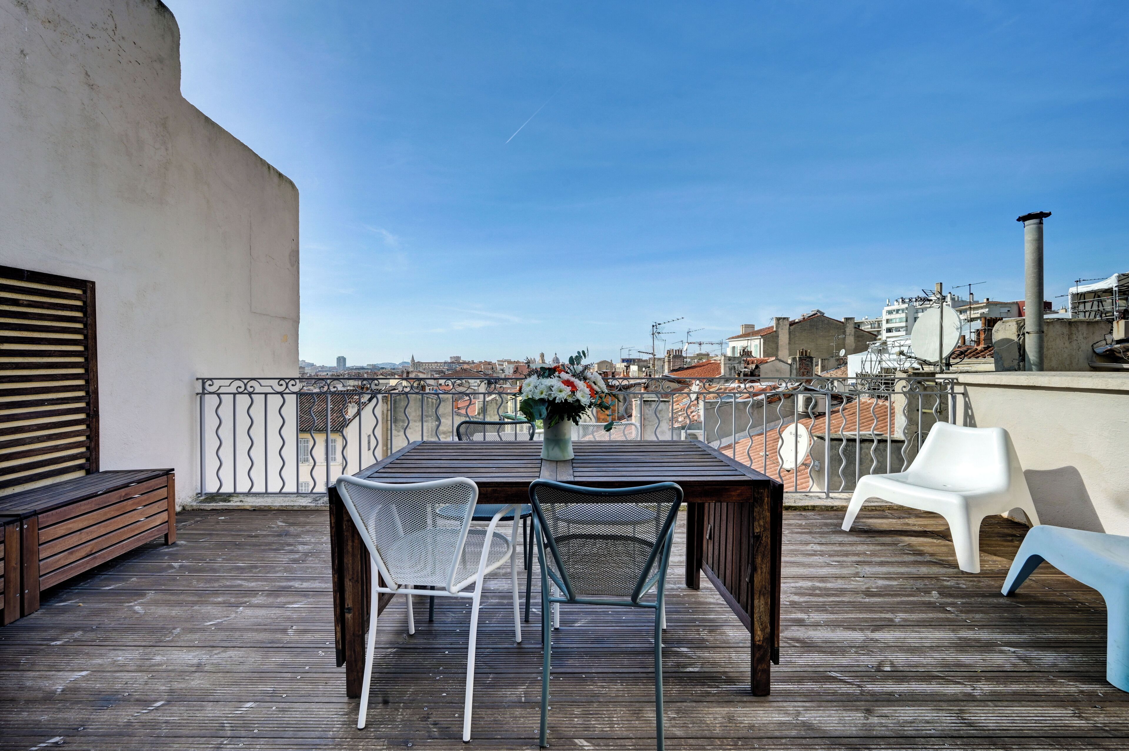 Apartamento, 2 habitaciones, terraza | Terraza o patio