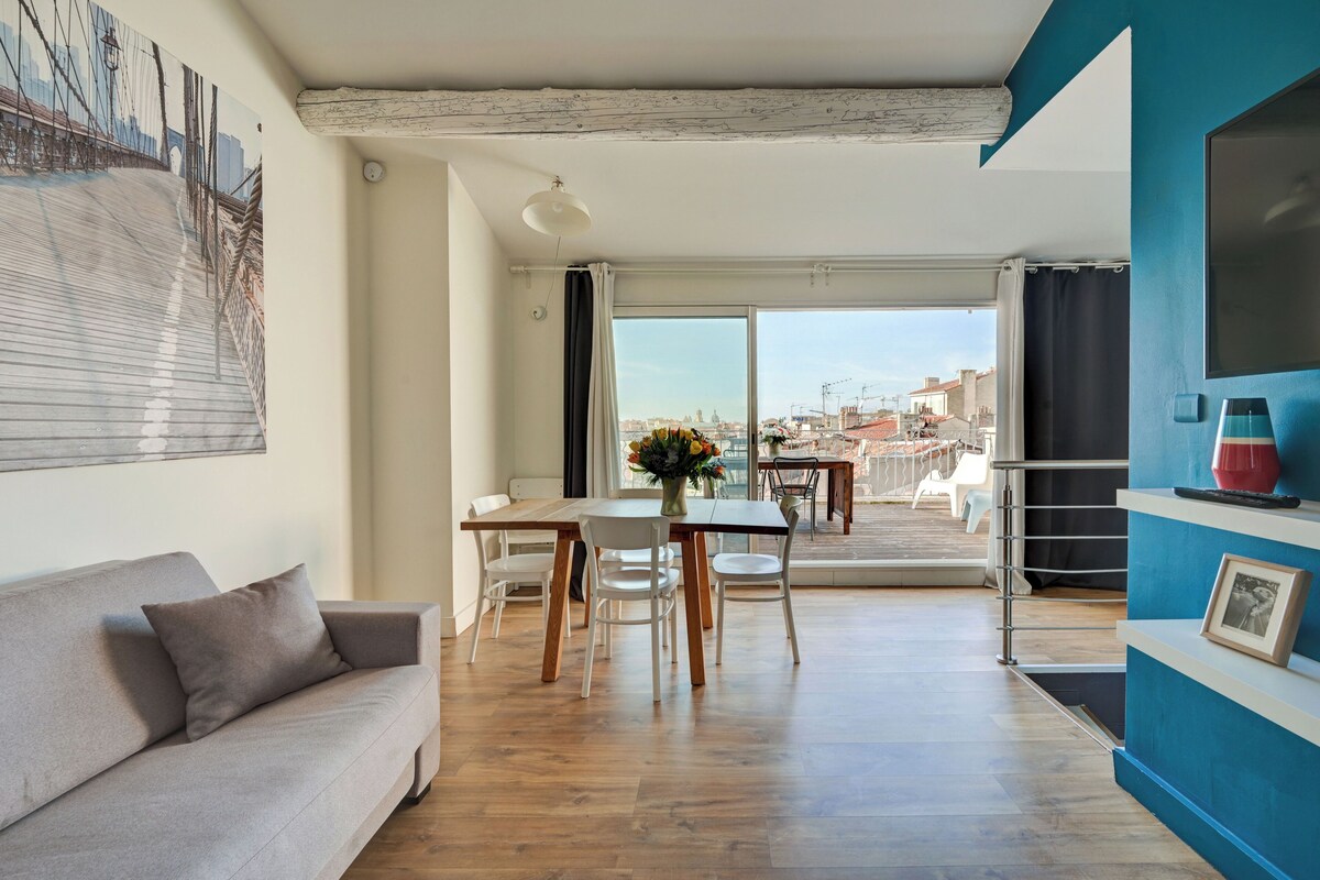 Apartment, 2 Bedrooms, Terrace | Living area | 102-cm flat-screen TV with satellite channels, TV