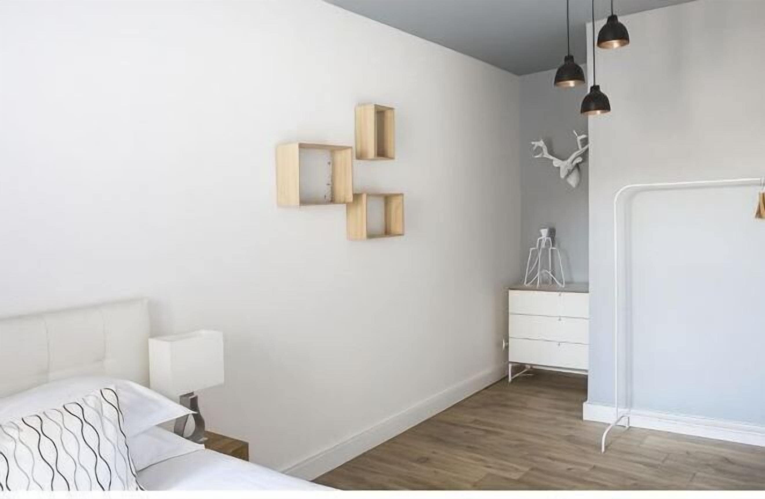 Individually decorated, desk, soundproofing, iron/ironing board