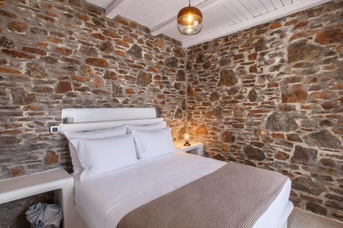 Maison, 2 chambres, vue sur la mer (Pigasos) | 1 chambre, literie de qualité, minibar, coffre-fort