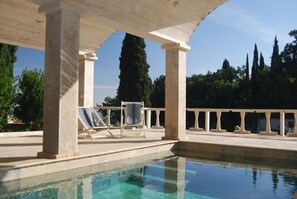 A heated pool