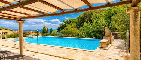 A heated pool