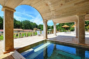 Una piscina riscaldata