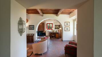 Télévision, cheminée