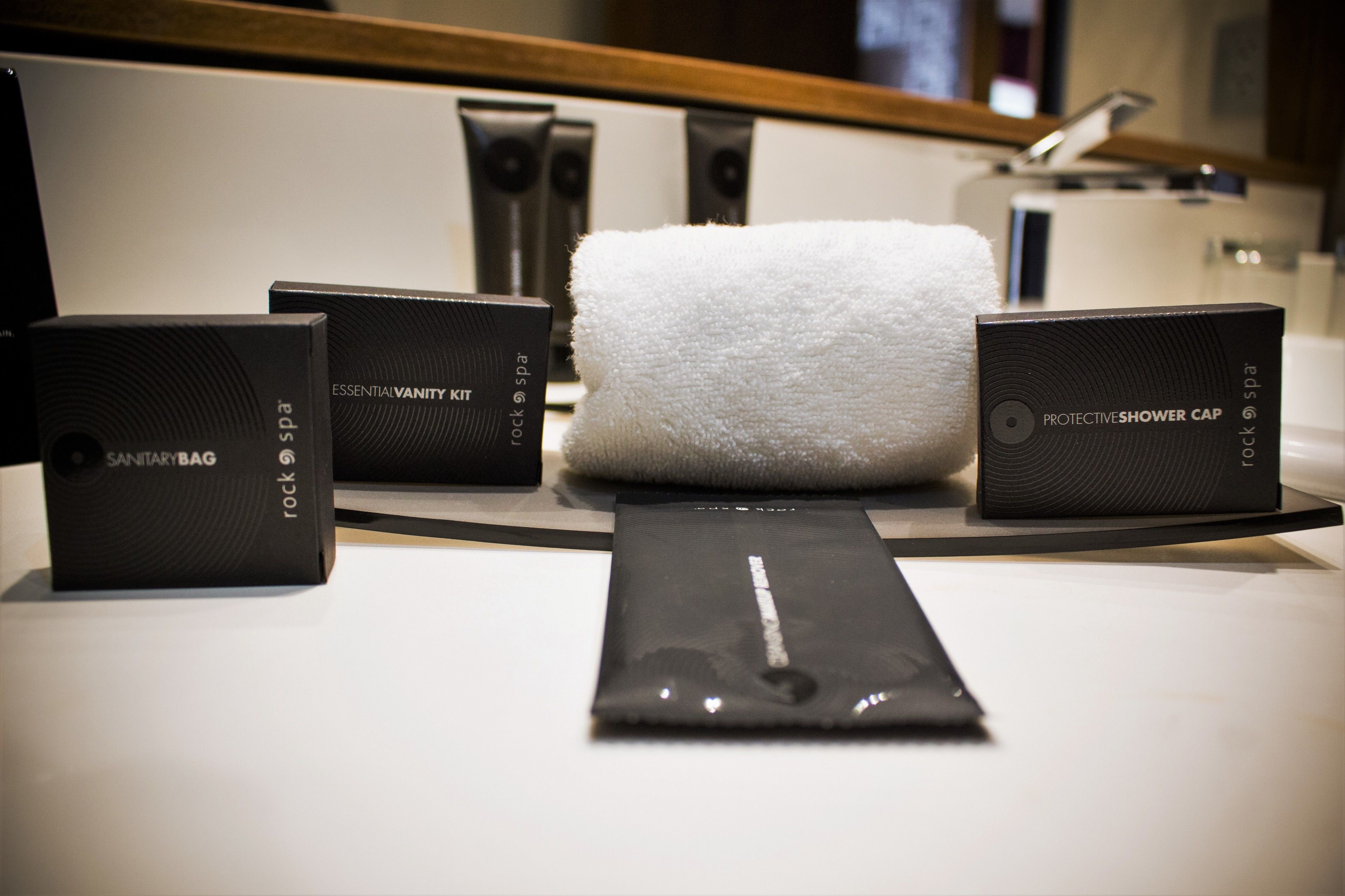 free toiletries, hair dryer, towels, soap