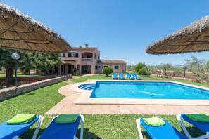 Pool - CASA CAMPILLOS - Villa with private pool and free Wi-Fi in Llucmajor (Llucmajor)