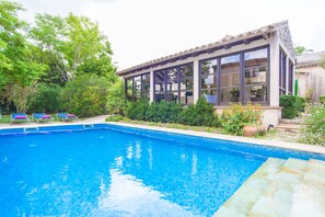 Pool - CAN CASTA - Villa with private pool in Petra. Free WiFi. (Petra)