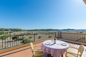 Outdoor dining - CA'N NADAL - ADULTS ONLY - Beautiful townhouse with great views. Free WiFi. (Sineu)