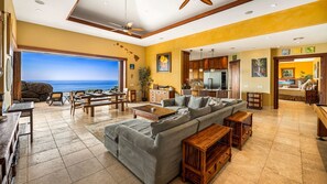 TV, DVD player, books