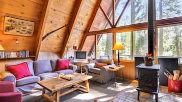 Televisio, DVD-soitin, kirjoja