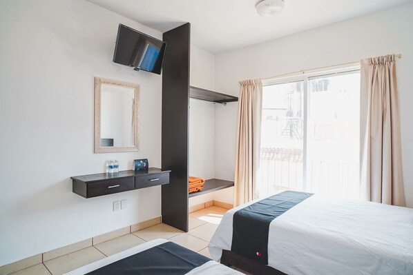 스탠다드룸, 더블침대 2개 | 무료 WiFi, 침대 시트