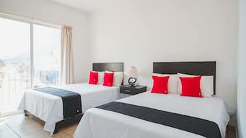 Standard Room, 2 Double Beds | Free WiFi, bed sheets