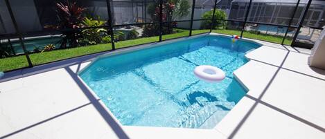 Una piscina riscaldata