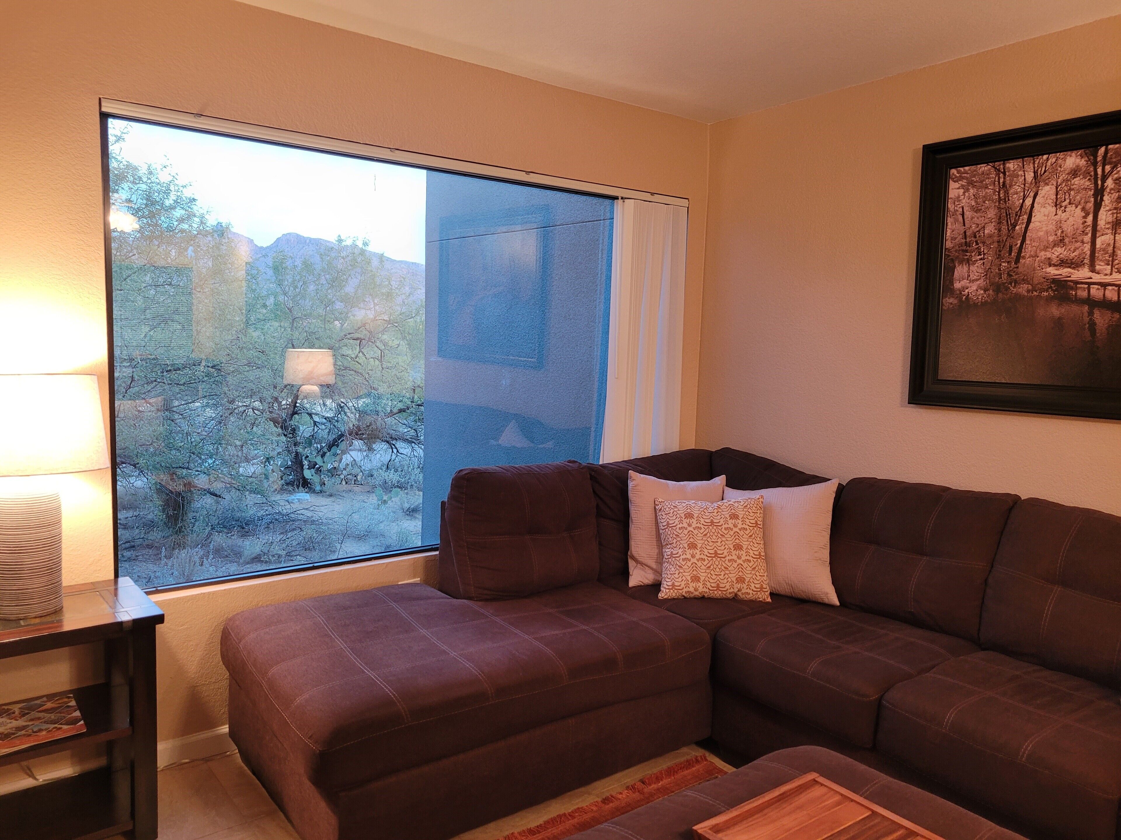 TV, fireplace, DVD player