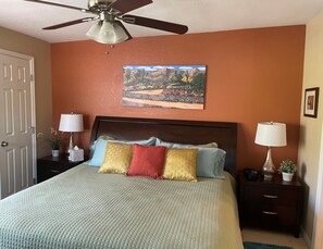 2 bedrooms, desk, iron/ironing board, free WiFi
