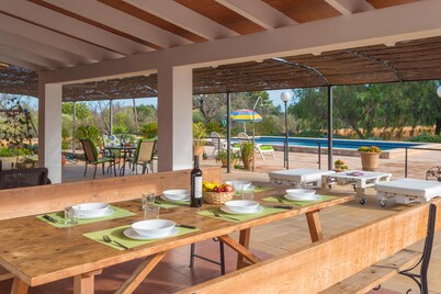 CA'N CANASTRO - Villa with private pool in Binissalem. Free WiFi