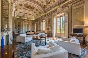 Télévision, cheminée