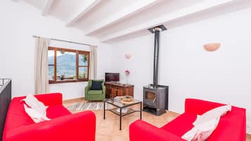 Tv, musikbibliotek, stereoanlæg