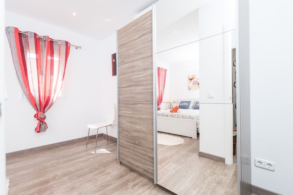 2 Schlafzimmer, BĂŒgeleisen/BĂŒgelbrett, kostenloses WLAN, BettwĂ€sche