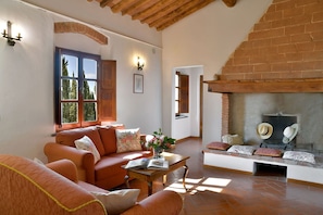 TV, fireplace, DVD player