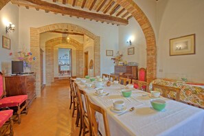 Dining - Nice apartment for 5 people with pool, WIFI and panoramic view, close to Siena (Monteroni D'arbia)