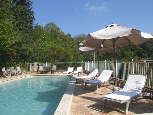 Wonderful private villa for 8 people with pool, WIFI, TV, patio and panoramic view
