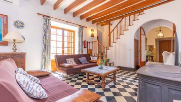 TV, ping pong, books