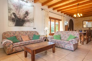 Una televisión, una chimenea, un reproductor de DVD, libros