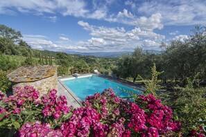 Pool - Private Villa with sauna, WIFI, A/C, hot tub, private pool, TV, patio, pets allowed, panoramic view (Grezzano)