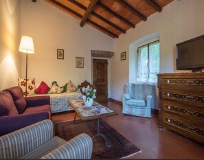 TV, fireplace, DVD player, stereo - Private Villa with private pool, sauna, hot tub, WIFI, A/C, TV, patio, pets allowed, panoramic view (Grezzano)