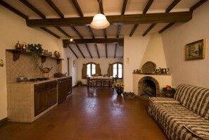 Fernseher, Kamin