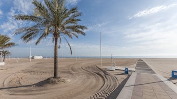 Vlak bij het strand