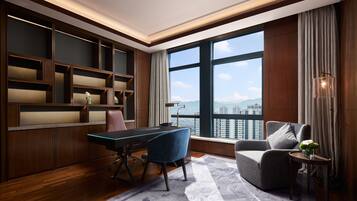 Presidential Suite, 1 Bedroom, Non Smoking | Living area | 49-inch flat-screen TV with premium channels, TV, MP3 dock