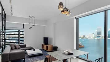 Suite, 1 Bedroom | Living area | Smart TV, tablet