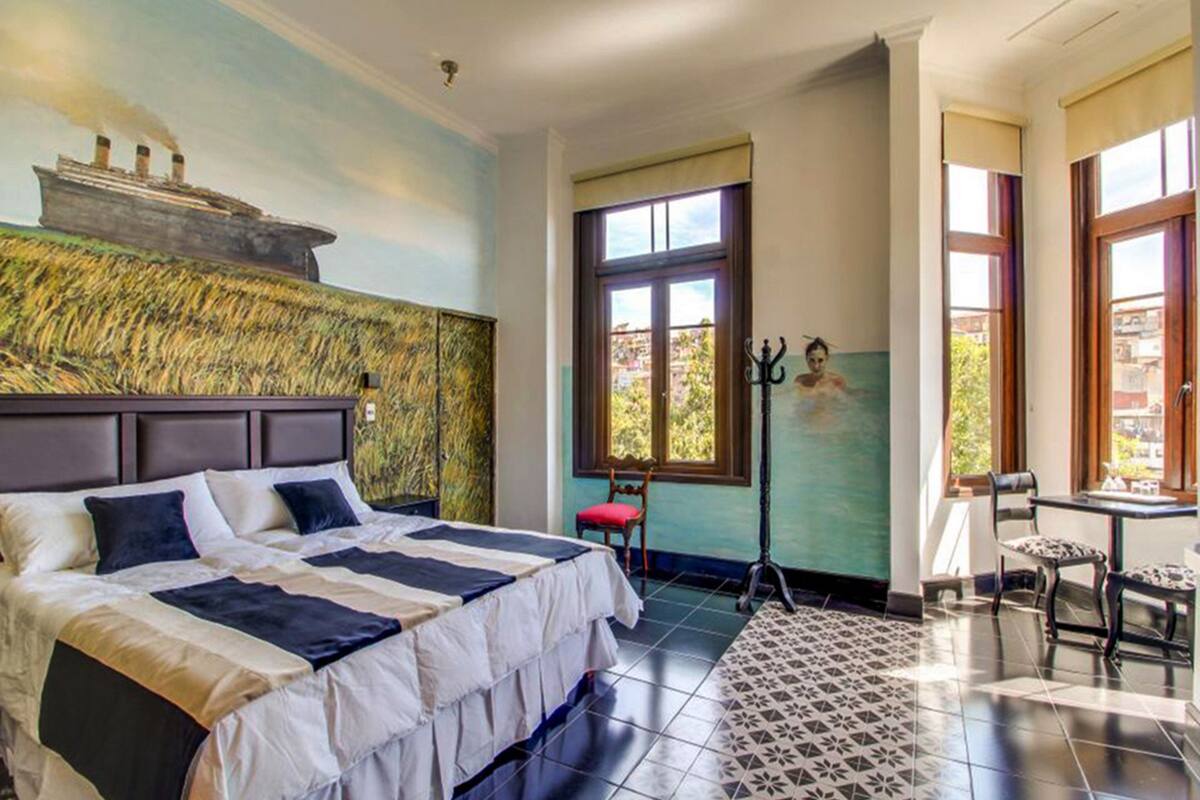 superior double room, 1 king bed, hill view | premium bedding, minibar, individually decorated, desk