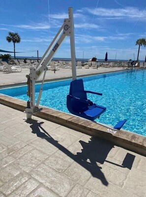 A heated pool