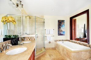 Een douche, een haardroger, handdoeken