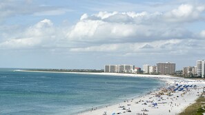 On the beach, sun-loungers - Sea Winds 1006: Outstanding View! Beach Front (Marco Island)