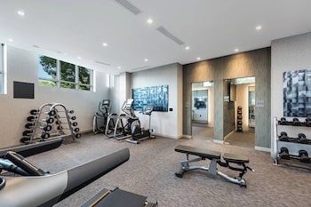 Fitness center at AC Hotel by Marriott Boston Cleveland Circle