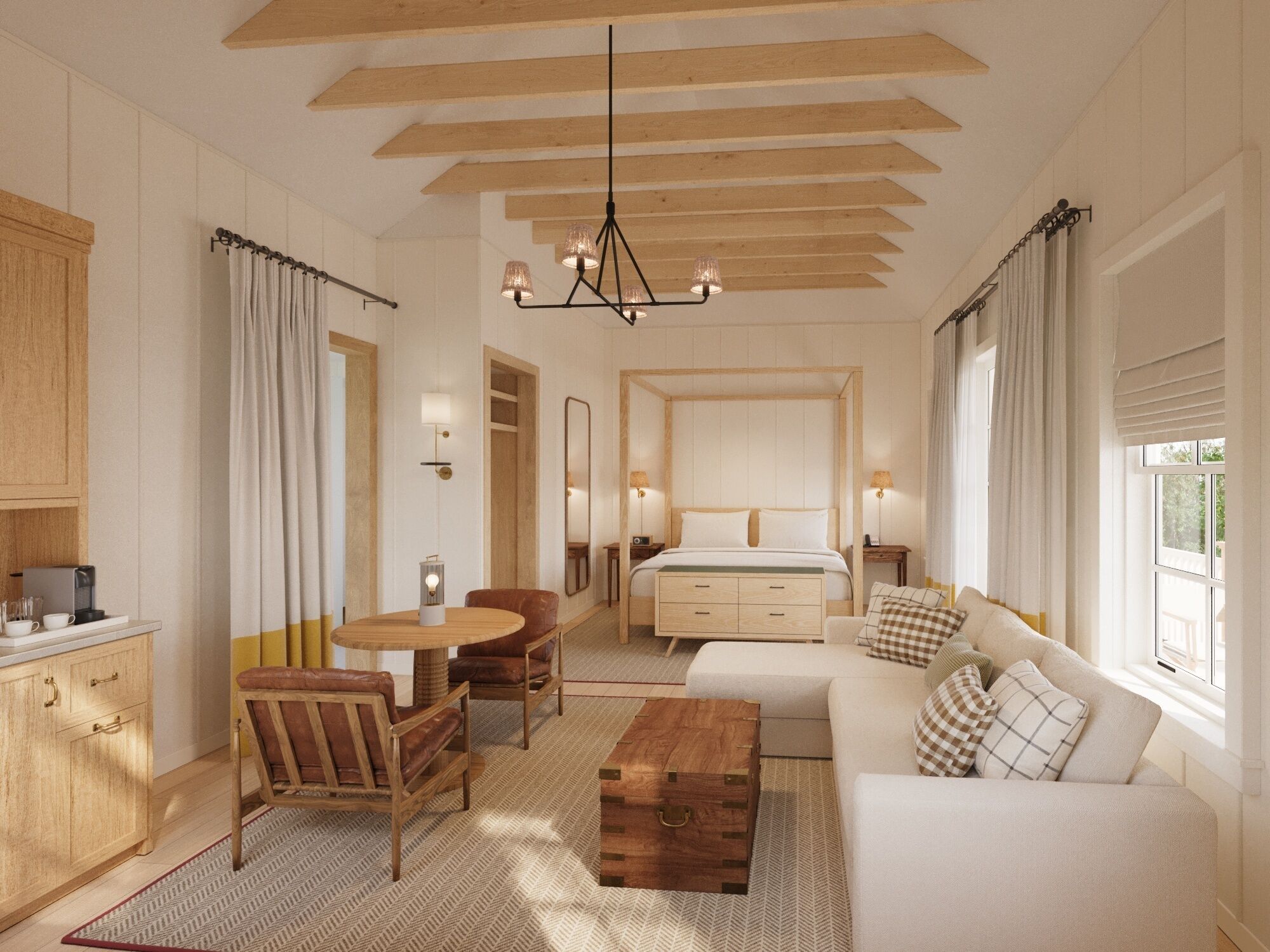 Deluxe Cabin, Balcony, River View | Premium bedding, in-room safe, iron/ironing board, free WiFi