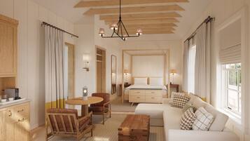 Kabin Deluks, balkon, pemandangan sungai | Seprai premium, brankas, meja kerja, dan setrika/meja setrika