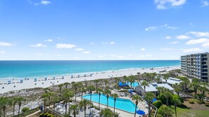 On the beach - C602 Sunset View, 3 Pools, Gulf Front (Panama City)