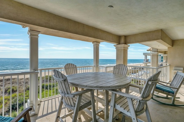 Ocean views from the deck.