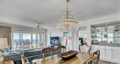 Oceanfront w / valtava kannella! Oceanfront-allas! Isle of Palmsin keskellä w / kauppoja ja ruokailuvaiheita! $ 250 Beach Gear Credit!