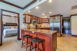 Fridge, microwave, oven, stovetop - Waipouli Beach Resort Exquisite Luxury VIP Oceanview Condo! (Kapaa)