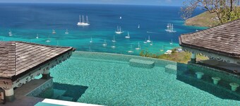 5* HIBISCUS Cottage* Breathtaking VIEWS- Incredible INFINITY POOL-Amazing ISLAND