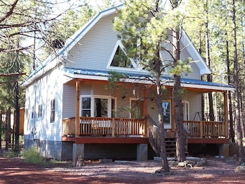 Beautiful home on a full acre of forest, feels peaceful and secluded.