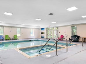 Indoor pool, a heated pool