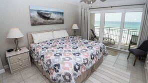 2 bedrooms, Internet, bed sheets - D504 Gulf Front Views, 3 pools, Tennis (Panama City Beach)
