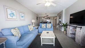 Smart TV, DVD player, offices, printers - D504 Gulf Front Views, 3 pools, Tennis (Panama City Beach)
